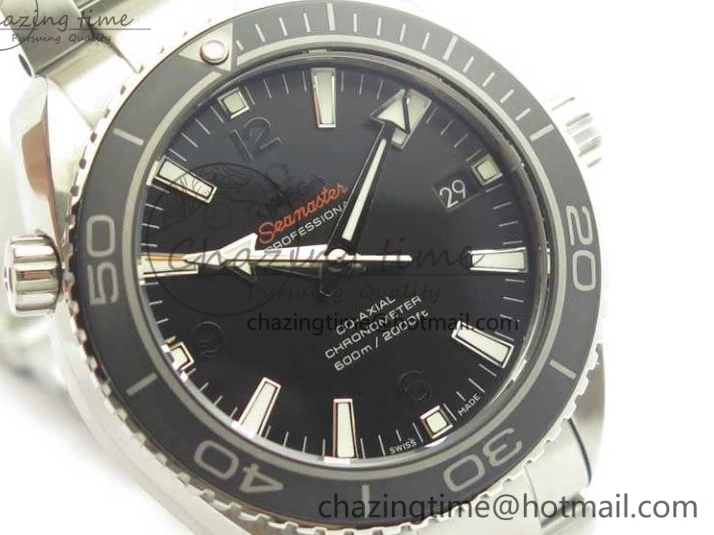 0801 Durable Planet Ocean Professional Ceramic Bezel 42mm 1:1 MK Best Edition Silver Markers On SS Bracelet A 8085